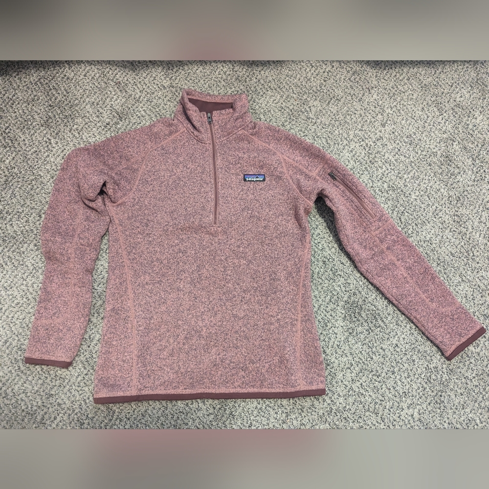Pink Patagonia Quarter Zip - Small